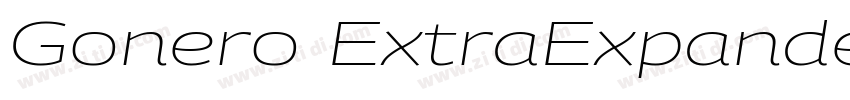 Gonero ExtraExpanded字体转换